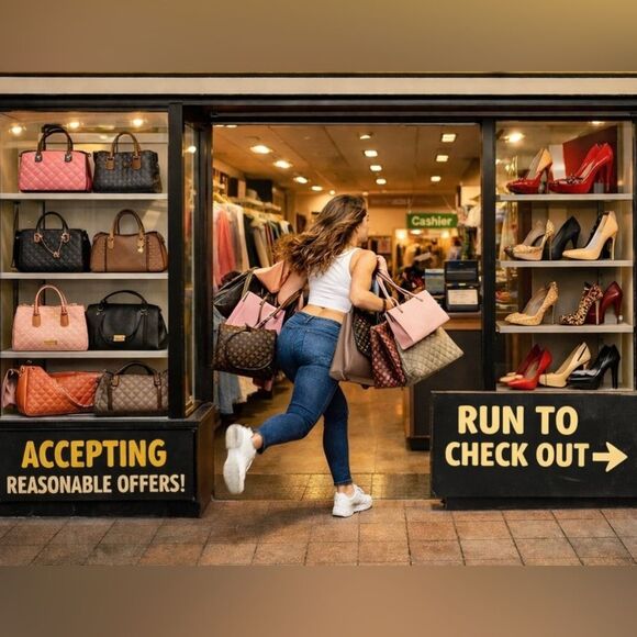 MONSAC Elegant Black Chain Handle Clutch; NWOT! - Picture 8 of 8